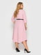 Отрезное розовое платье с расклешенным низом | 5910588 | фото 2