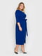 Нарядное синее платье с поясом | 5910591 | фото 2