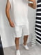 Спортивний костюм білий: футболка та шорти | 6722099 | фото 2