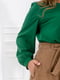 Блуза однотонна зелена | 6722165 | фото 3
