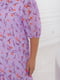 Шифонова сукня з принтом бузкового кольору | 6722182 | фото 3