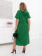 Вільна зелена сукня з капюшоном | 6722188 | фото 4