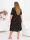 Ніжна чорна сукня в квітковий принт з завищеною талією | 6722202 | фото 4