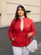 Демісезонна червона куртка приталеного крою | 6722225 | фото 2