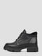Кожаные ботинки черного цвета на шнуровке | 6722258 | фото 3