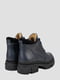 Кожаные ботинки черного цвета на шнуровке | 6722259 | фото 5