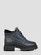 Кожаные ботинки черного цвета на шнуровке | 6722259 | фото 7