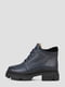 Кожаные ботинки черного цвета на шнуровке | 6722259 | фото 3