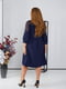 Темно-синя сукня А-силуету з мереживними вставками на рукавах | 6722328 | фото 3