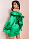 Сукня зелена з оригінальними рукавами | 6722845 | фото 4