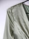 Сукня А-силуету кольору хакі з V-образним вирізом горловини | 6724435 | фото 2