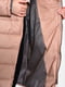 Куртка подовжена демісезонна кольору мокко | 6725481 | фото 4