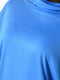 Туника полубатальная голубая с асимметричным низом | 6725571 | фото 4