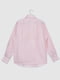Рубашка батальная розовая в полоску | 6725647 | фото 2