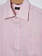Рубашка батальная розовая в полоску | 6725647 | фото 3