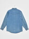 Рубашка полубатальная джинсовая голубая | 6725686 | фото 2