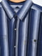 Рубашка батальная в полоску синяя | 6725693 | фото 3