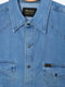 Сорочка батальна джинсова блакитна | 6725700 | фото 3