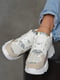 Кроссовки белого цвета на шнуровке | 6725712