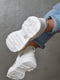 Кросівки білого кольору на шнурівці | 6725712 | фото 3