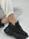 Кросівки чорного кольору на шнурівці | 6725721 | фото 2
