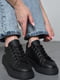 Кроссовки черные на шнуровке | 6725724 | фото 2