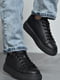 Кроссовки черные на шнуровке | 6725726 | фото 2