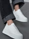 Кроссовки белые на шнуровке | 6725730 | фото 2