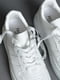Кроссовки белые на шнуровке | 6725730 | фото 4