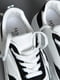 Кроссовки черно-белые на шнуровке | 6725731 | фото 4