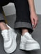 Кроссовки белые на шнуровке | 6725732 | фото 2