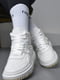 Кроссовки высокие белые на шнуровке | 6725746 | фото 2