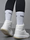 Кроссовки высокие белые на шнуровке | 6725746 | фото 3