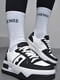 Кросівки чорно-білого кольору на шнурівці | 6725761 | фото 2