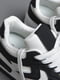 Кроссовки черно-белого цвета на шнуровке | 6725765 | фото 4