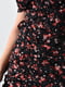 Сукня шифонова чорна в квітковий принт | 6725812 | фото 4