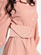 Сукня А-силуету пудрового кольору з ремінцем | 6725814 | фото 4