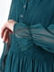 Сукня А-силуету шифонова смарагдового кольору | 6725821 | фото 4