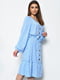 Платье шифоновое голубое с принтом | 6725822 | фото 2