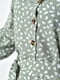 Сукня шифонова оливкового кольору з принтом | 6725823 | фото 4