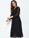 Платье А-силуэта шифоновое черное | 6725826 | фото 2