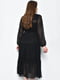 Платье А-силуэта шифоновое черное | 6725826 | фото 3