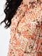 Платье шифоновое молочного цвета с разноцветными узорами | 6725827 | фото 4