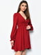 Платье А-силуэта шифоновое красное | 6725828 | фото 2