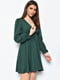 Платье А-силуэта шифоновое зеленое | 6725829 | фото 2