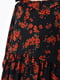 Сукня шифонова чорного кольору з червоними квітами | 6725831 | фото 4