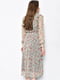 Сукня шифонова м'ятного кольору з квітковим принтом | 6725834 | фото 3