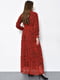 Платье шифоновое красное с леопардовым принтом | 6725835 | фото 3