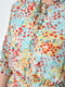 Платье шифоновое бирюзового цвета с разноцветными узорами | 6725836 | фото 4