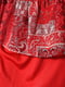 Платье шифоновое красное с узором | 6725838 | фото 4